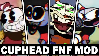 All Cuphead FNF Mod Comparison (FUNKHEAD,Indie Cross,Cuphead.exe)