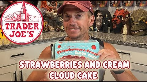 Trader Joes Strawberries and Cream Cloud Cake