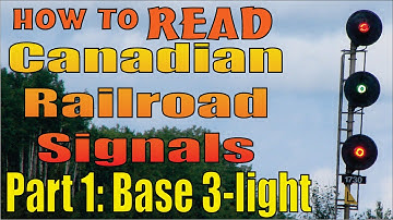 Railroad Signals, reading and meanings, part 1: The basic three light system