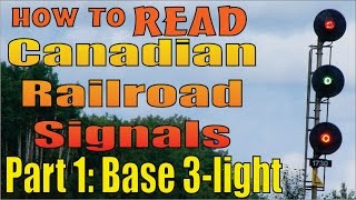 Video thumbnail of "Railroad Signals, reading and meanings, part 1: The basic three light system"