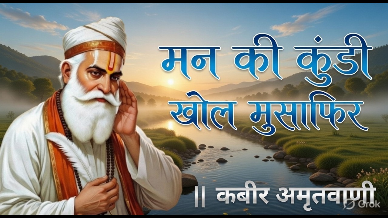 🌿 मन की कुण्डी खोल मुसाफिर | Peaceful Kabir Nirgun Bhajan | Kabir Amrit Vaani