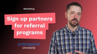 How to sign up new partners with Ontraport's affiliate marketing software