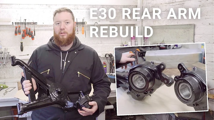 BMW E30 Rear Trailing Arm Bushings [Flo-Flex] & Rear Wheel Bearing Replacement | 006