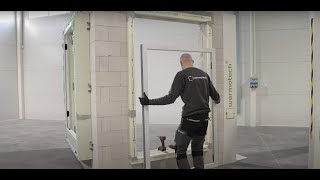 How to install window in thermal insulation layer. Warmotech PRO pre wall assembly system (ENG).