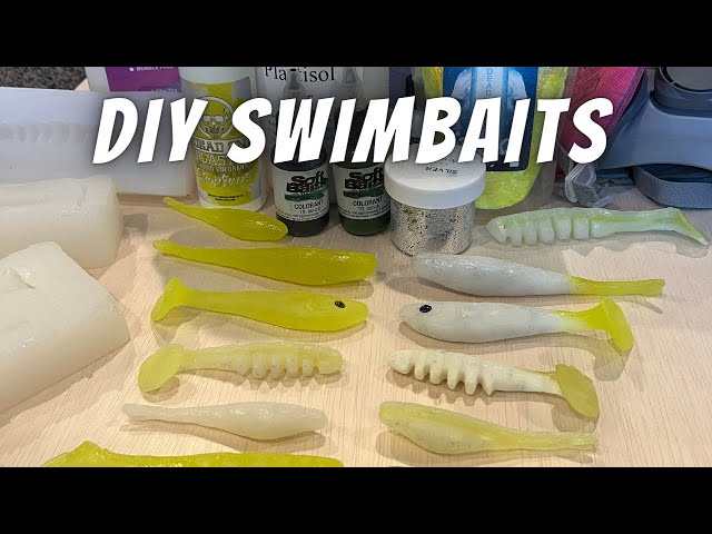 Homemade Open Pour Soft Plastic Baits (Clay Molding, Silicone