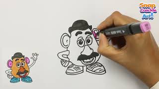 How To Draw Mr.  Potato Head Step By Step | Toy Story