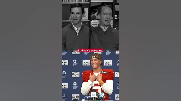 Eli Manning's son is dressing as Jaxson Dart for Halloween 🎃🤣 #shorts #halloween #nfl #jaxsondart