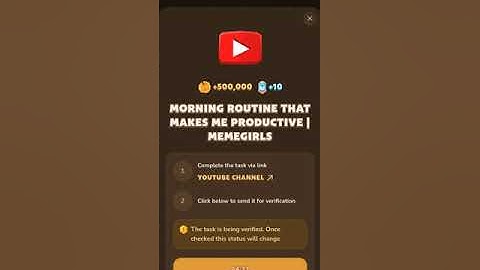 Morning ROUTINE that Makes Me PRODUCTIVE Code | Memefi Youtube Video Code Memefi Today