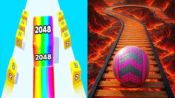 Jelly Run 2048 VS Rollance Adventure Balls - All Levels Gameplay Android iOS Ep 1