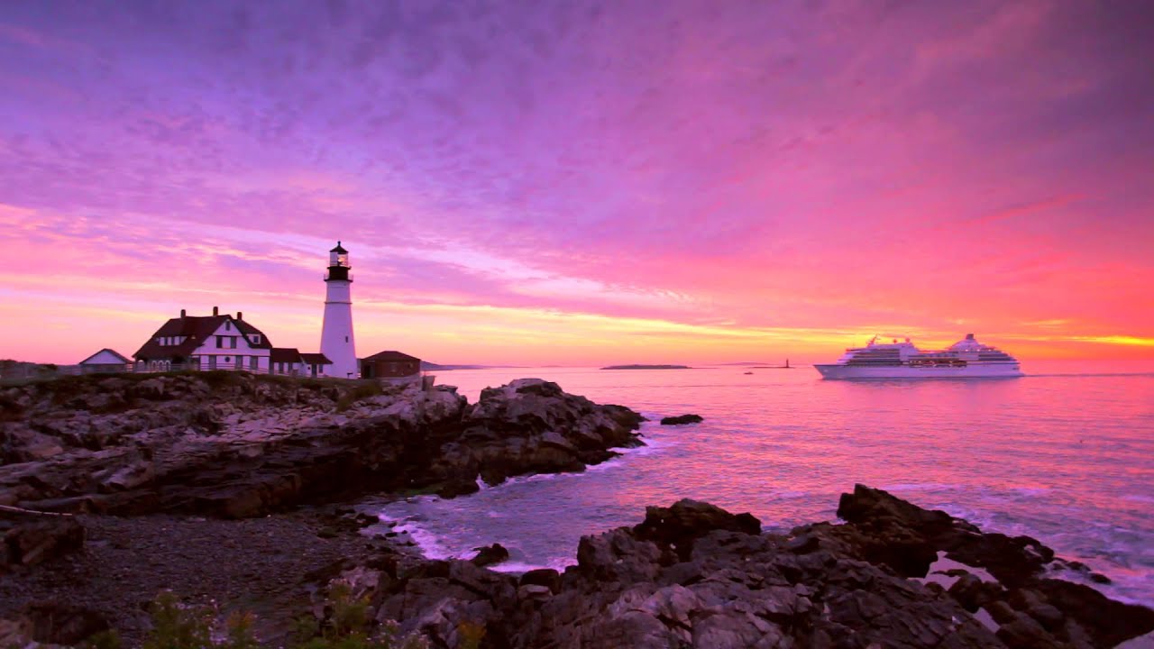 Portland Head Lighthouse, Maine - Sunrise Sept. 2014 - YouTube