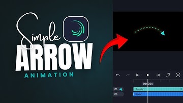 Alight Motion Arrow Animation Tutorial 2025 | Dashed Curve Effect Editing