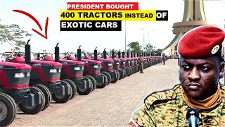 BURKINA FASO PRESIDENT TRAORE BOUGHT  400 TRACTORS INSTEAD OF BUYING EXOTIC CARS. SEE THE REASON.