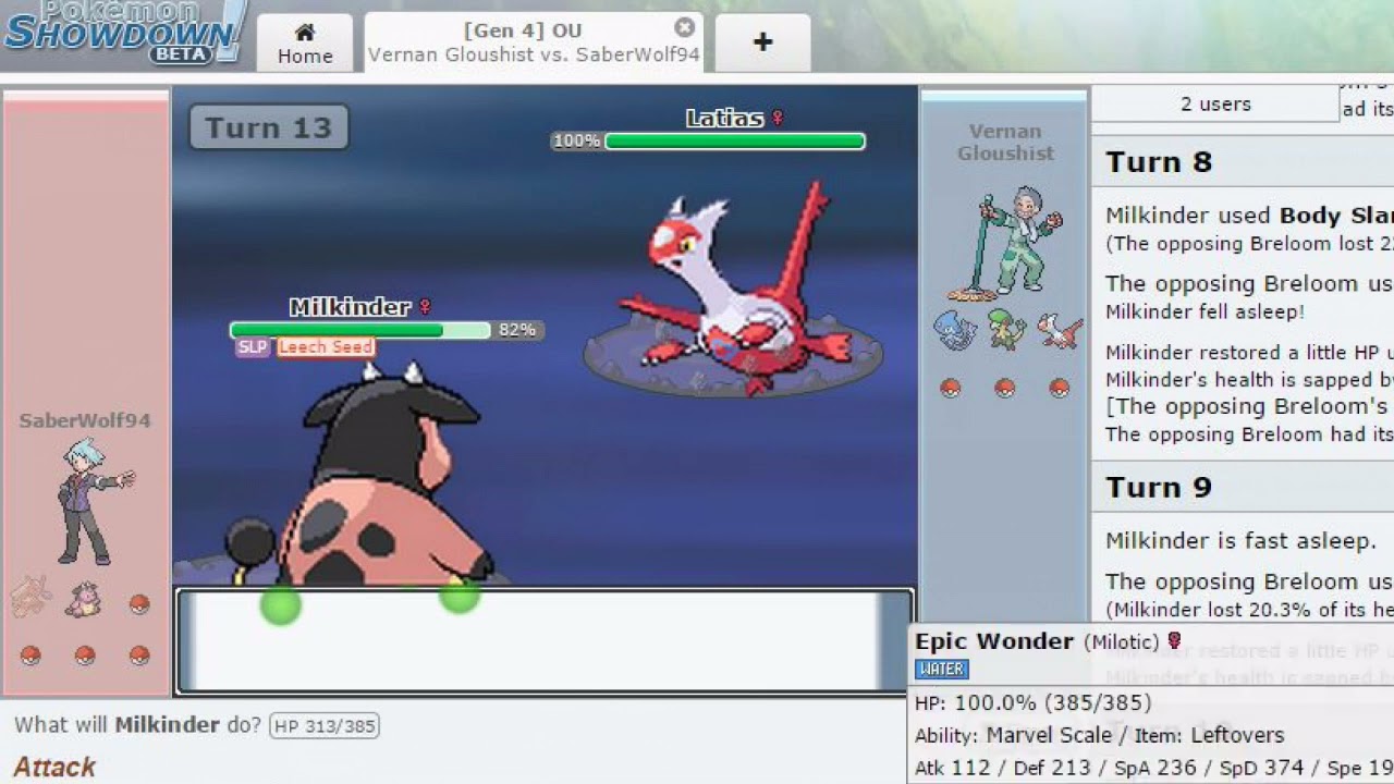 Pokemon Showdown! DPP OU Battles 1-2!