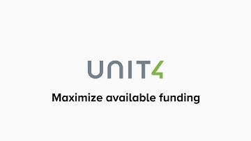 Unit4 Nonprofit Explainer #6 - Maximize available funding