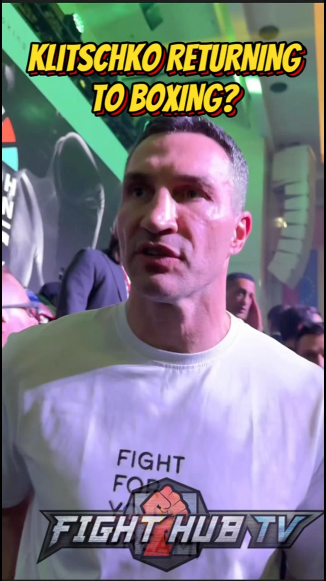 Klitschko asked on COMEBACK and keeps answer SECRET!