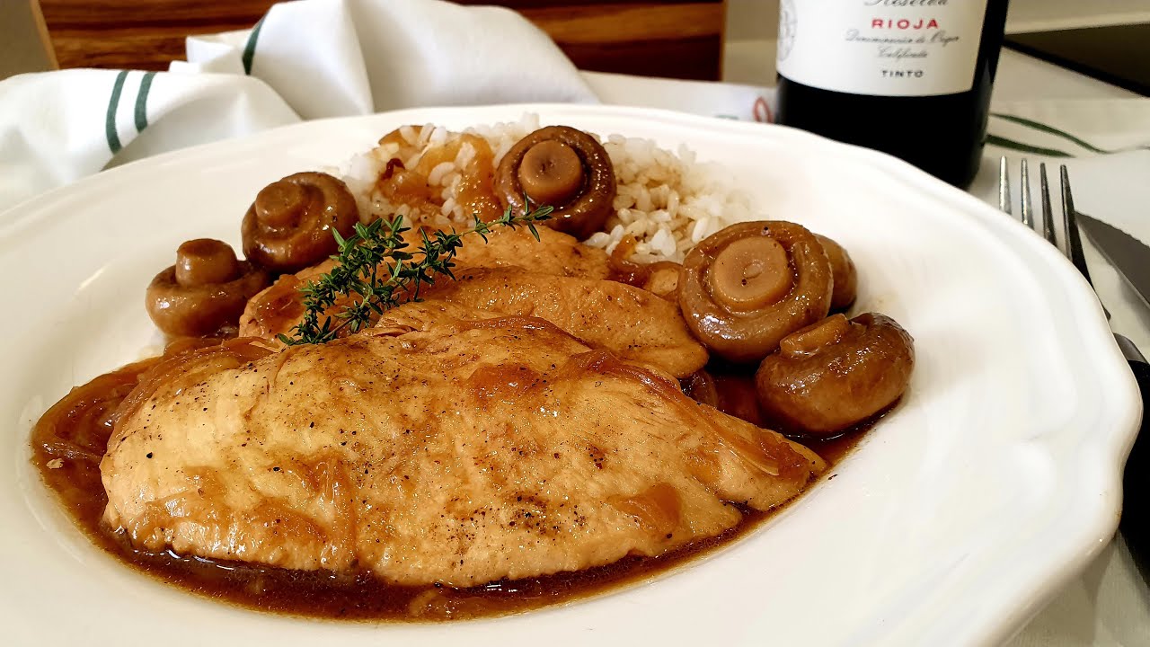 Pechugas de pollo al PEDRO XIMÉNEZ