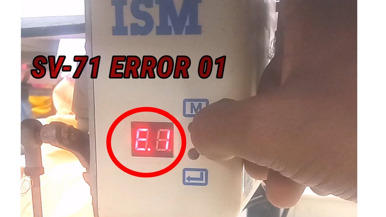 Ism control box,sv-71s, error 01, how to sarvo motor, error code,ism sarvo motor.