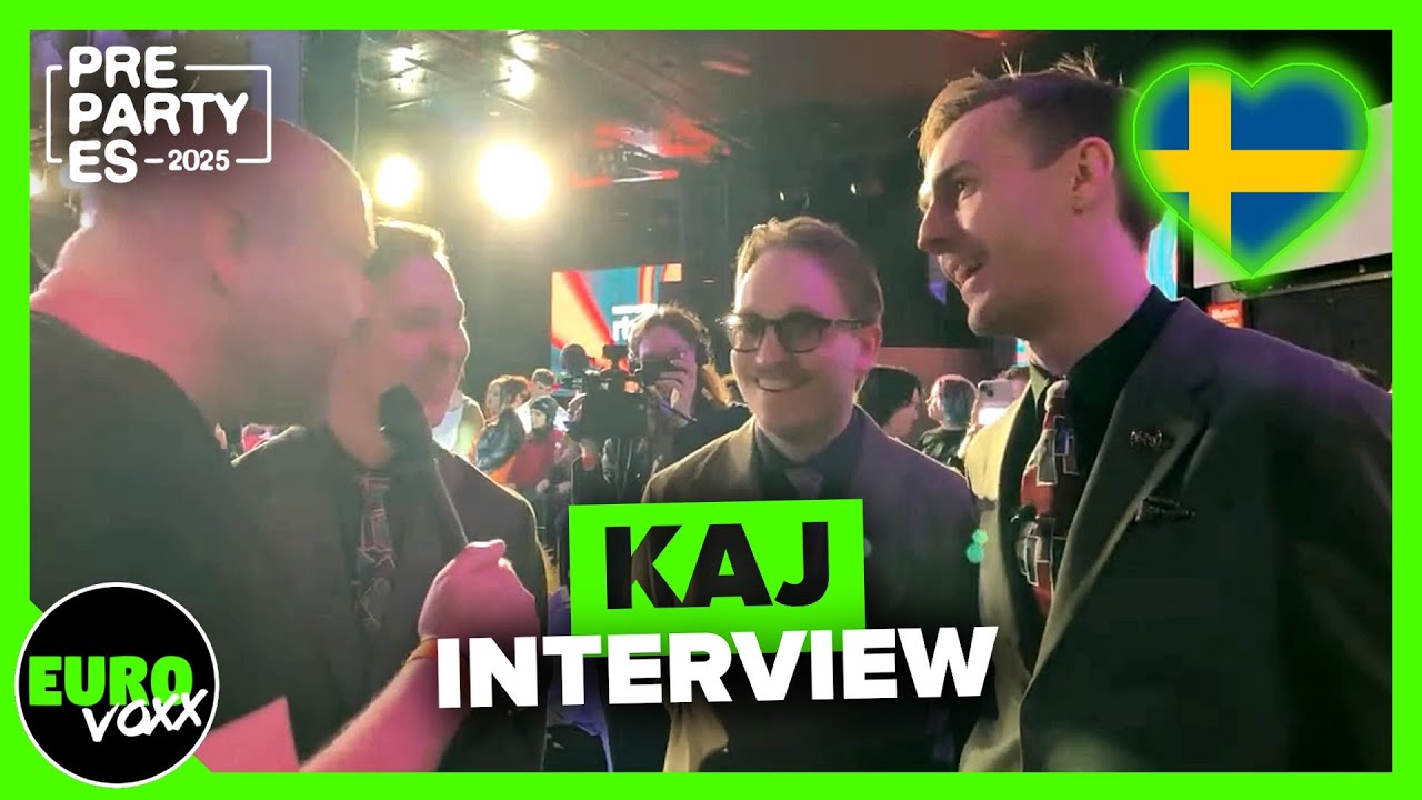 🇸🇪 KAJ - BARA BADA BASTU (LIVE INTERVIEW) @ Madrid PrePartyES 2025 // Sweden Eurovision 2025