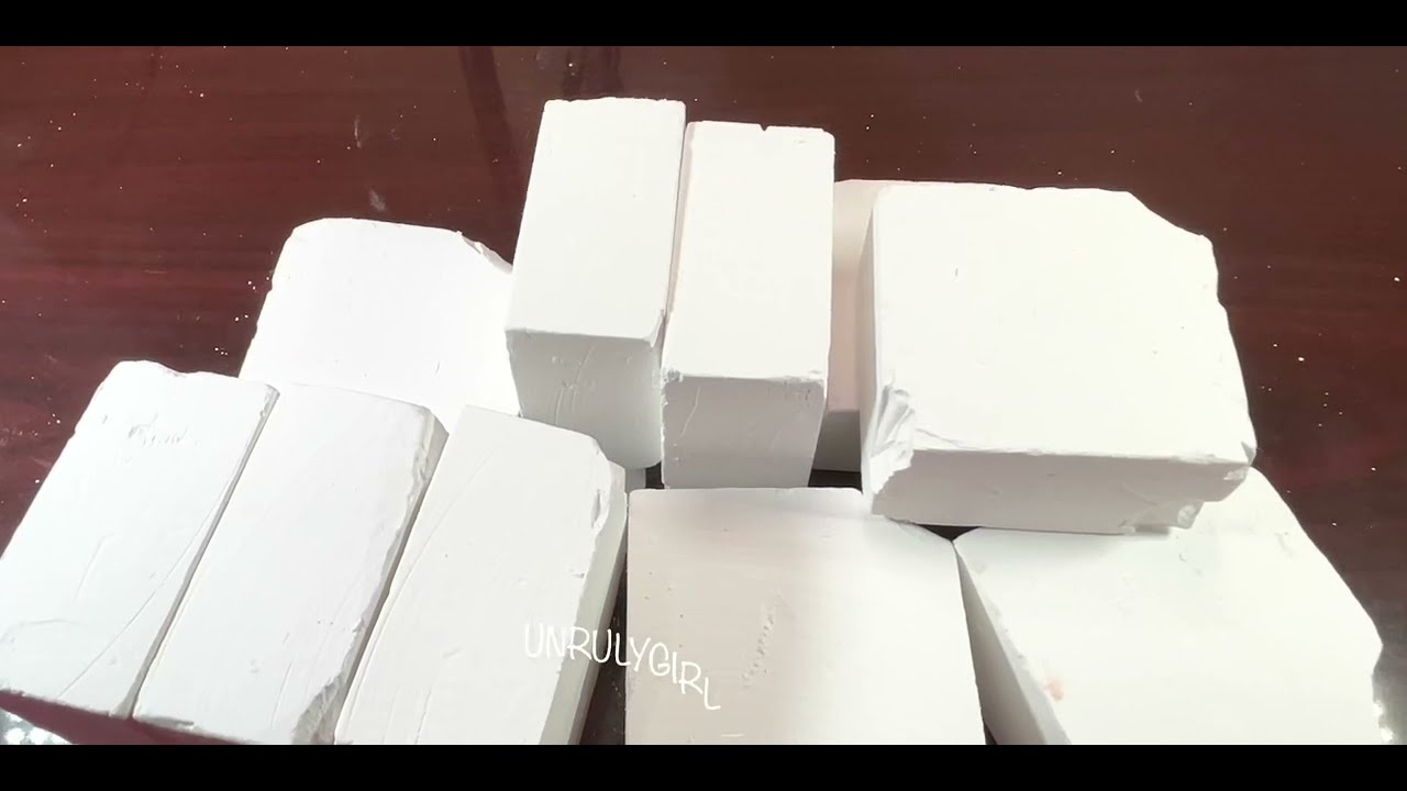 10 Soft Fresh Gym Chalk Blocks ~ UNRULYGIRL Asmr ~ Powdery Crumble ...