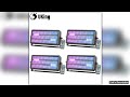 UKing 4Pcs 120W LED Party Strobe Light RGBW Wall Washer Light Bar DMX Strobe Stage Effect Lighting