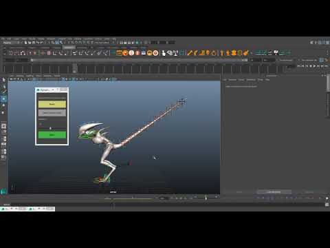 Baking Maya physics to controllers (WIP Python Script)