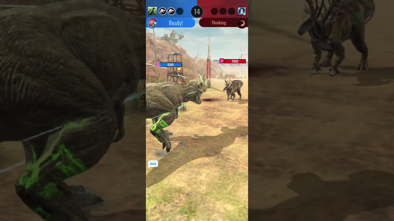 Rexy vs Bajatonodon. Jurrasic World Alive