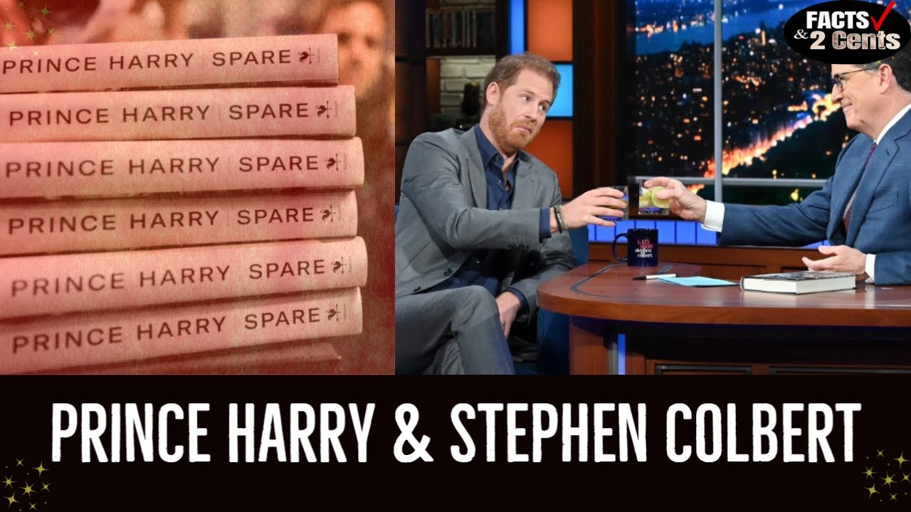 Prince Harry SPARE & Stephen Colbert YouTube
