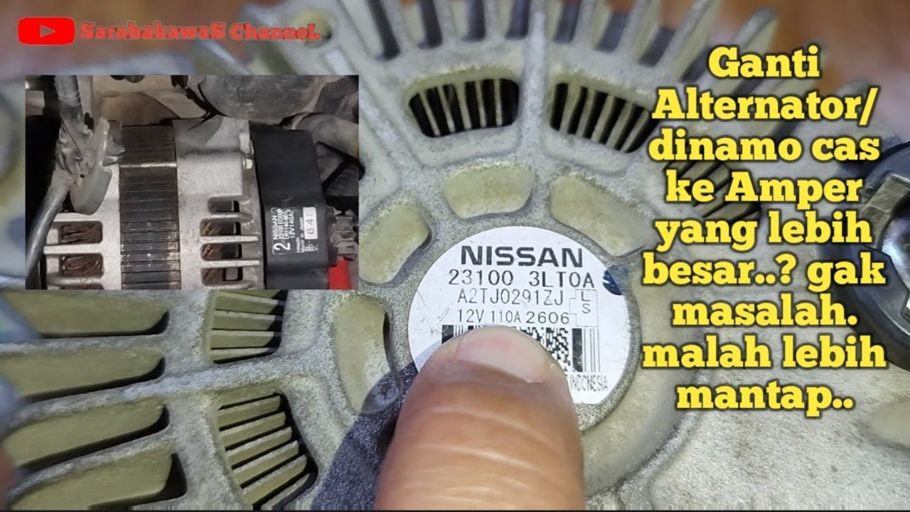 Ganti Alternator/dinamo cas ke Amper yang lebih besar..? gak masalah