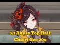 【原神】螺旋12層前半TA20s 千織HC/Abyss Speedrun Tophalf Chiori20s【Genshin】