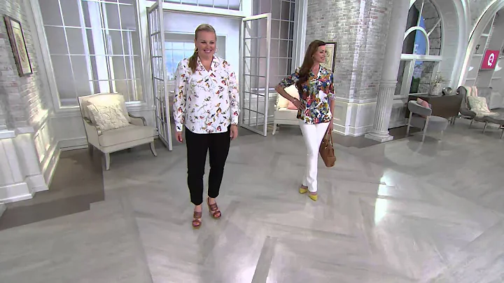 Kelly by Clinton Kelly Roll Tab Long Sleeve Blouse...