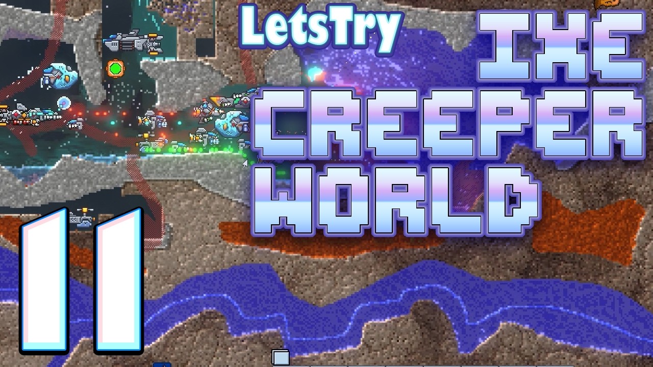 Rotating Gravity! Creeper World IXE, Ep 11 - Puzzle Tower Defense Game