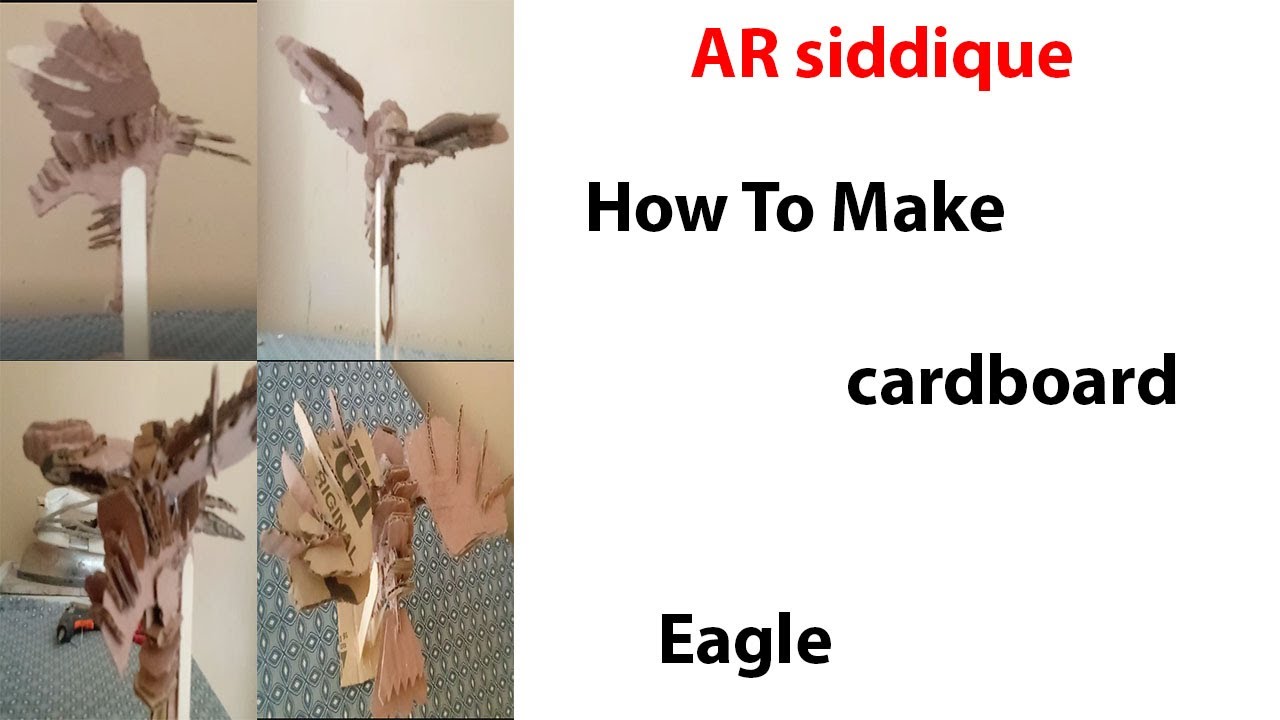 How To Make Cardboard Eagle ,ART Idea.