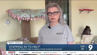 Marana shelter takes in more than 20 animals from hoarding case