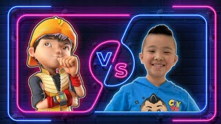 BoBoiBoy Galaxy Run VS CKN Toys Car Hero Run Gameplay | ckn toys | BoBoiBoy screenshot 4