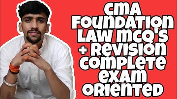 1. CMA FOUNDATION LAW MCQ