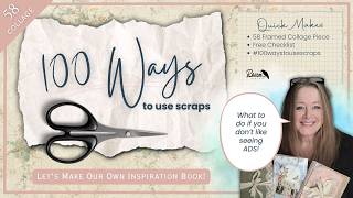 Framed Collage Piece | 100 Ways to Use Scraps - Project #58 - Don't Like the Ads? Do this....