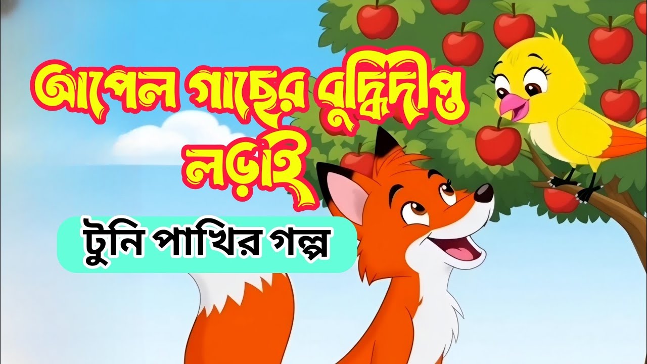 টোনা আর শেয়াল: আপেল গাছের বুদ্ধিদীপ্ত লড়াই | 🍎 বাচ্চাদের নীতিমূলক গল্প | Bangla Cartoon Story 2026