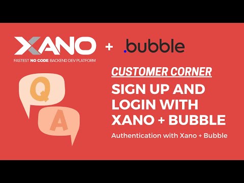 Login and sign up with Xano + Bubble