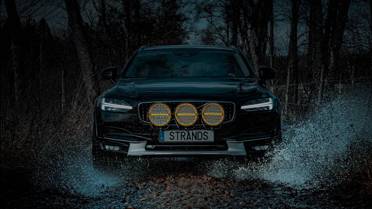 3X SIBERIA NIGHT RANGER 9" MOUNTED ON VOLVO V90 AWD - STRANDS LIGHTING DIVISION