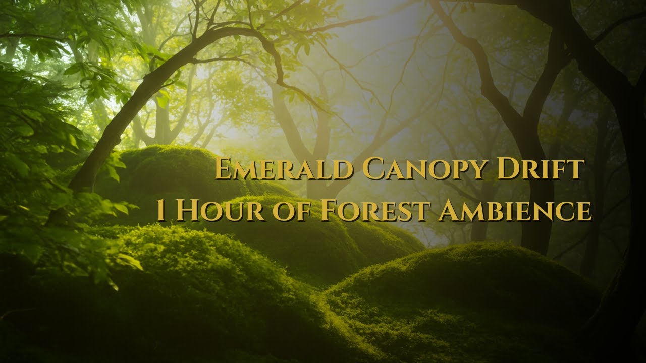 Emerald Canopy Drift – 1 Hour Refreshing Forest Music for Calm and Focus