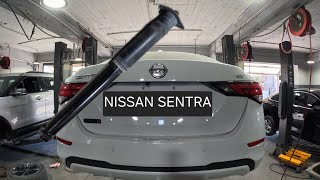 rear shock absorber replacement ... nissan sentra 2020-2025 (torque specs)