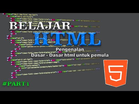 tutorial dasar html