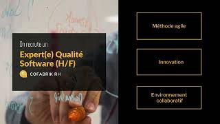 Annonce De Recrutement - Expert Qualité Software Hf