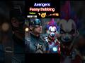 Captain Meets Iron Man 😱 Endgame Free Fire Avengers Funny Dubbing 😂 #shorts