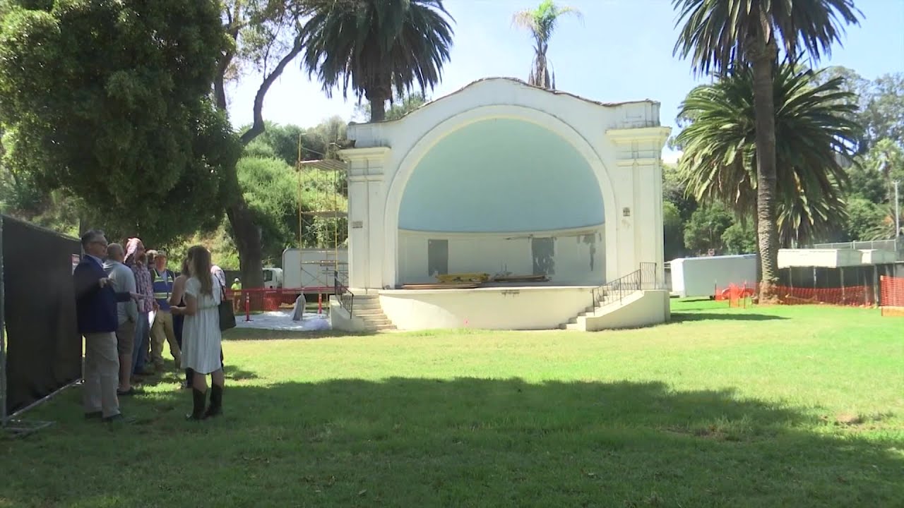 Santa Barbara Band Shell Historic band shell renovation underway in Santa Barbara - YouTube