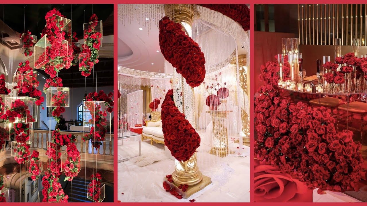 best and latest stylish collection of pure red flowers arrangements