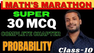 Super 30 Mcq For Term 1  Probability Mcqs For Term 1  Maths Marathon  Complete Chapter In 1 Shot