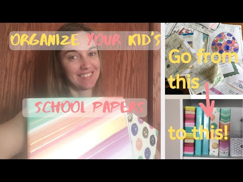 How to Organize Your Kids School Supplies