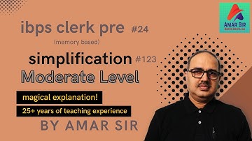 Simplification Short Tricks for IBPS Clerk Pre 2023 (Memory Based) | By Amar Sir