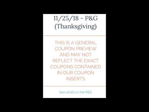 Sunday Paper Coupons Preview inserts (11/25 November 25th)